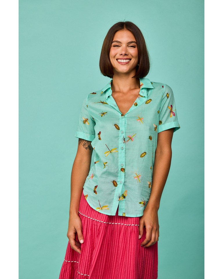 CAMISA SOMO TURQUESA...