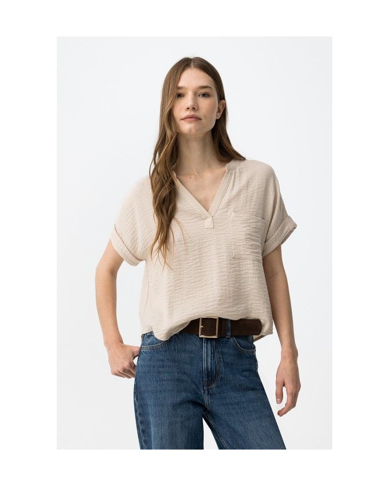 BLUSA BEIGE CAMIHNO TIFFOSI