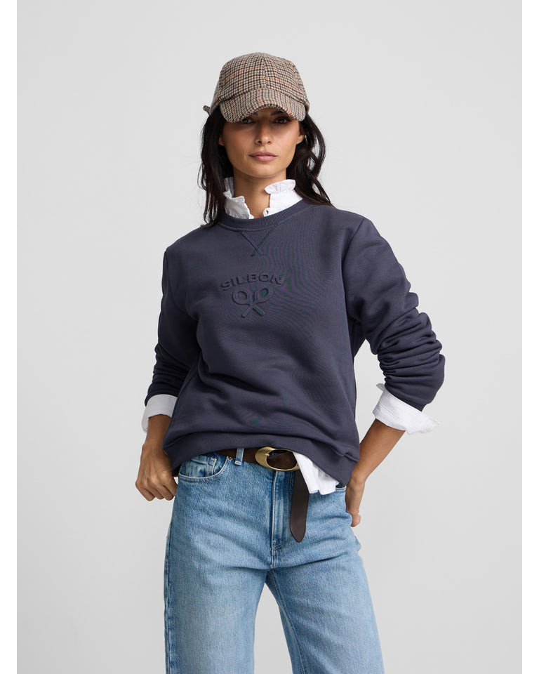 SUDADERA AZUL MARINO...