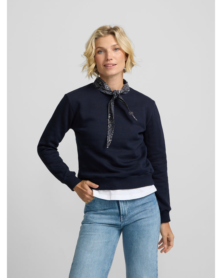 SUDADERA AZUL PAÑUELO SILBON