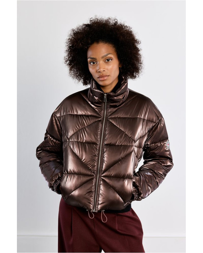 CHAQUETA MARRÓN TEJIDO...
