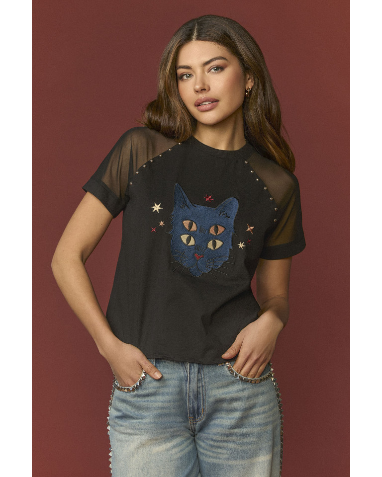 TOP AZUL LARRY MINUETO