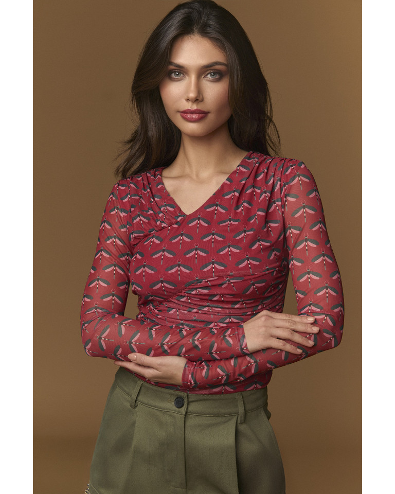 TOP ROJO DRAGONFLY MINUETO